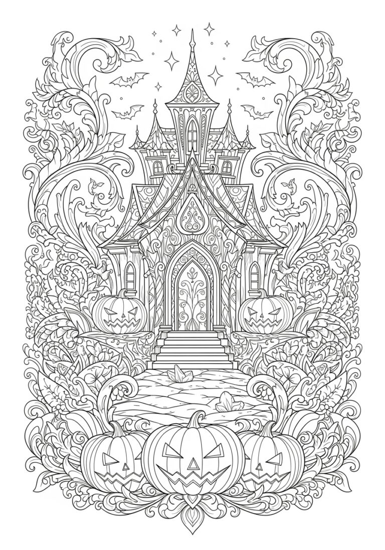 Advanced Halloween Coloring Page