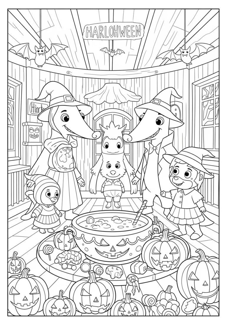 Arthur Halloween Coloring Page