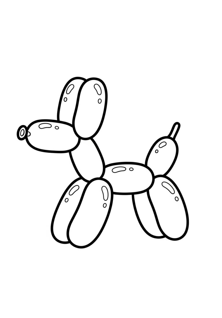 Balloon Dog Coloring Page