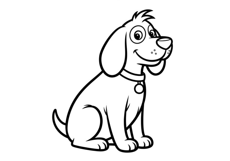 Big Dog Coloring Page