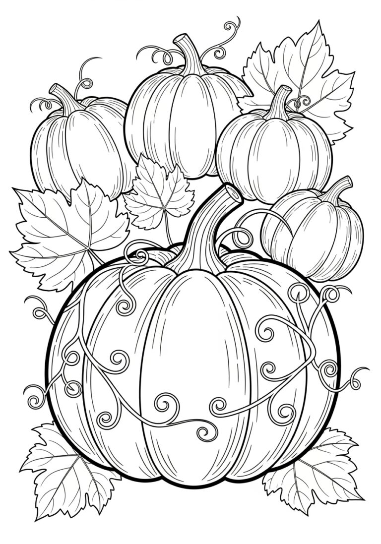 Big Pumpkin Coloring Page