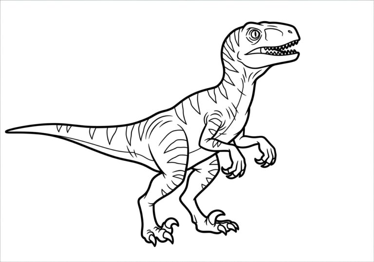 Blue Raptor Picture to Print Out and Color