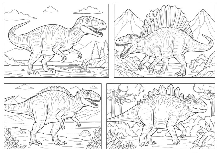 Carnivore Dinosaur Coloring Page