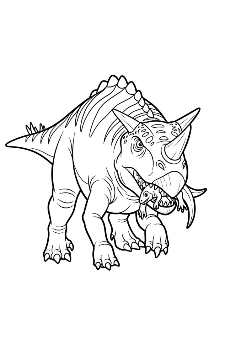 Ceratosaurus Picture to Print Out and Color