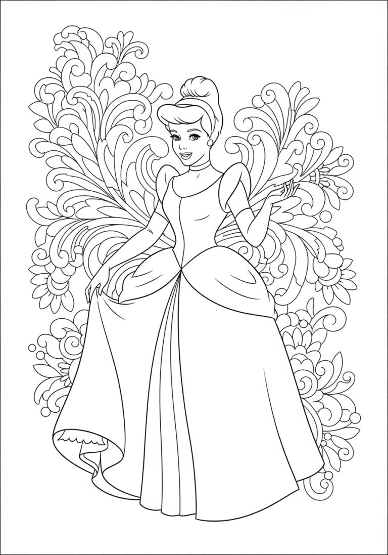Cinderella Coloring Page