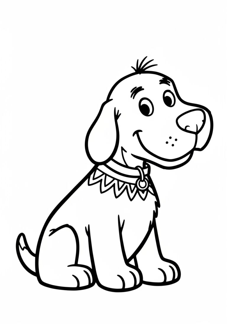 Clifford Dog Coloring Page