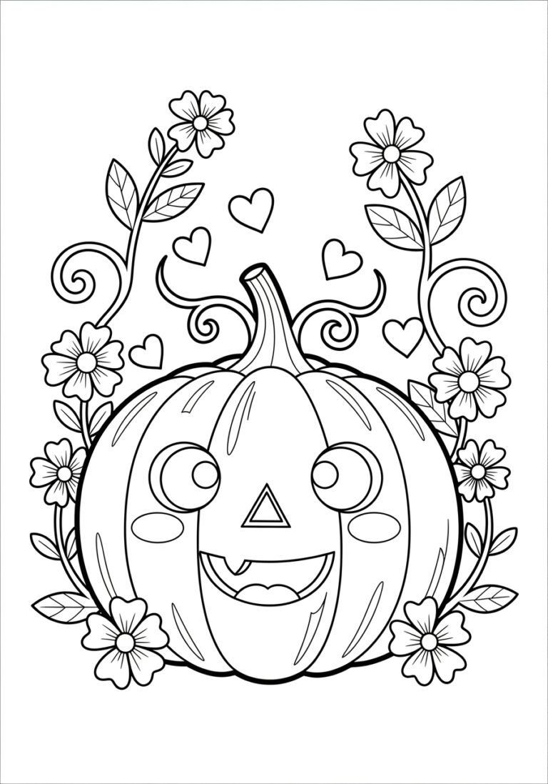 Color a Pumpkin Printable Page