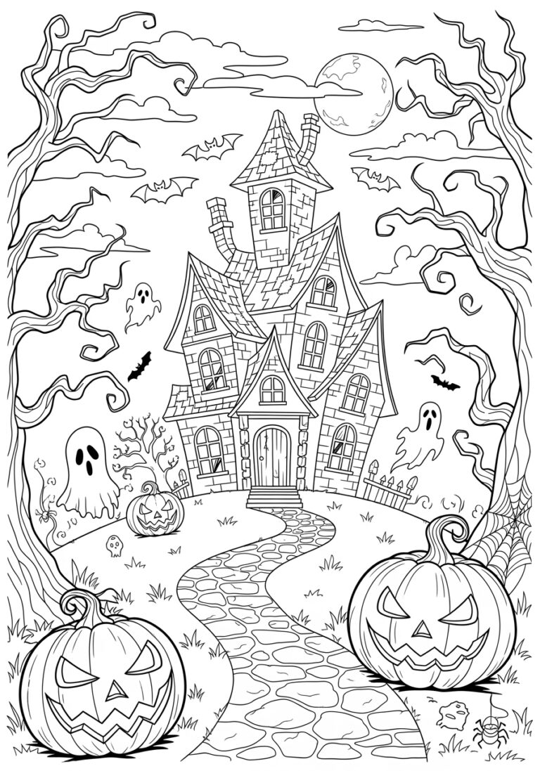 Colored Halloween Picture to Print