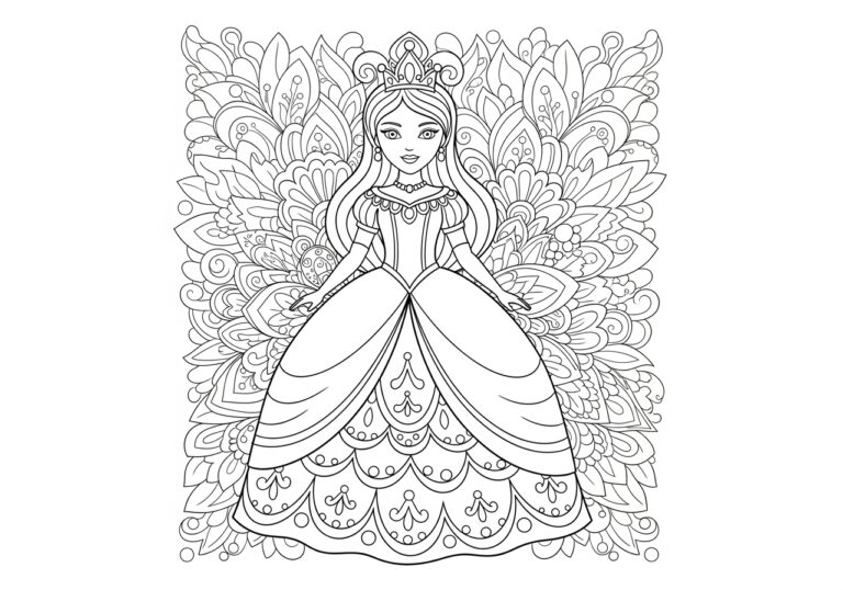 Coloring Games Princess Coloring Page