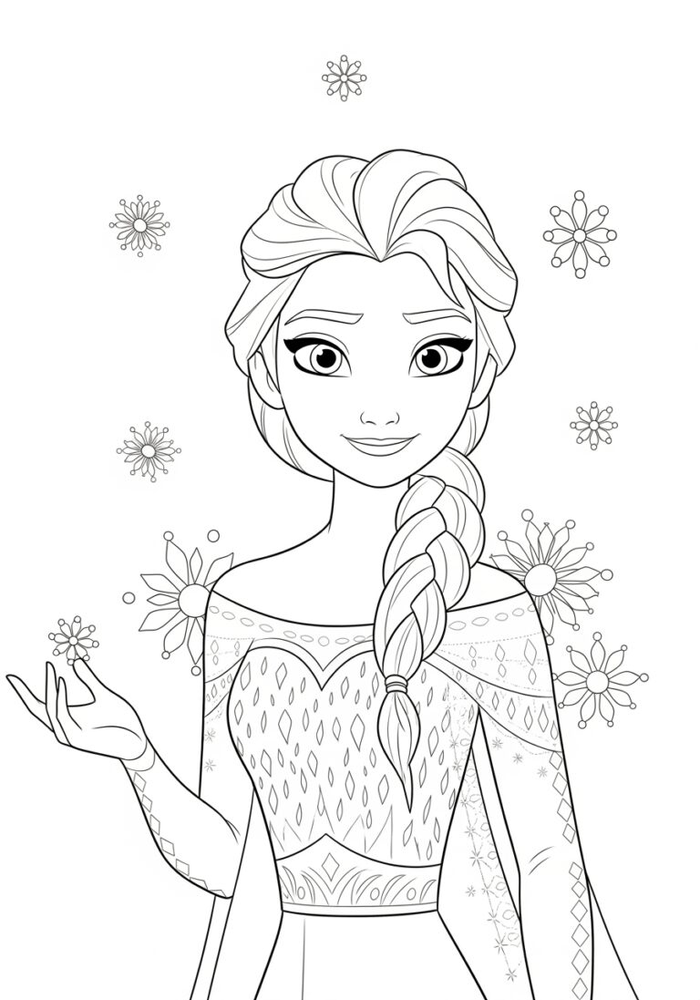 Coloring Page Elsa Frozen
