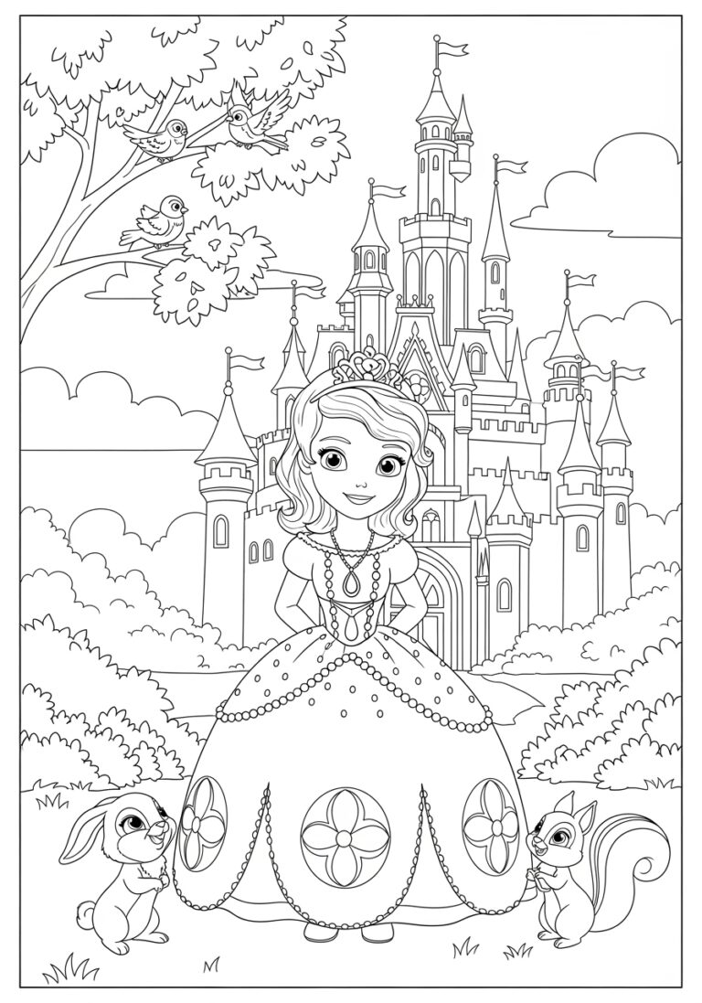 Coloring Page Sofia the First