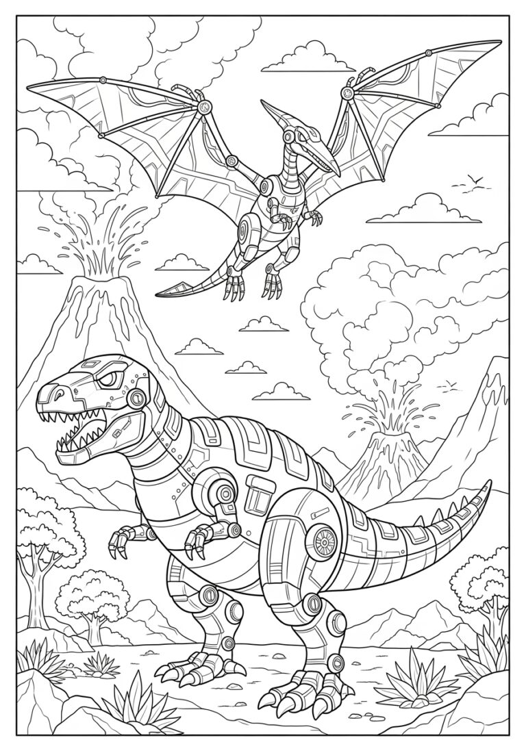 Dinocore Coloring Page to Print Out and Color