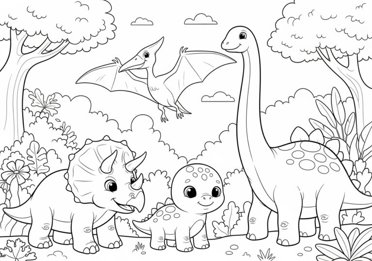Dinosaur Coloring Worksheet