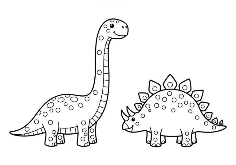 Dinosaur Dot Marker Page