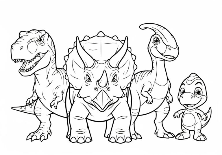 Dinosaur King Card Coloring Page