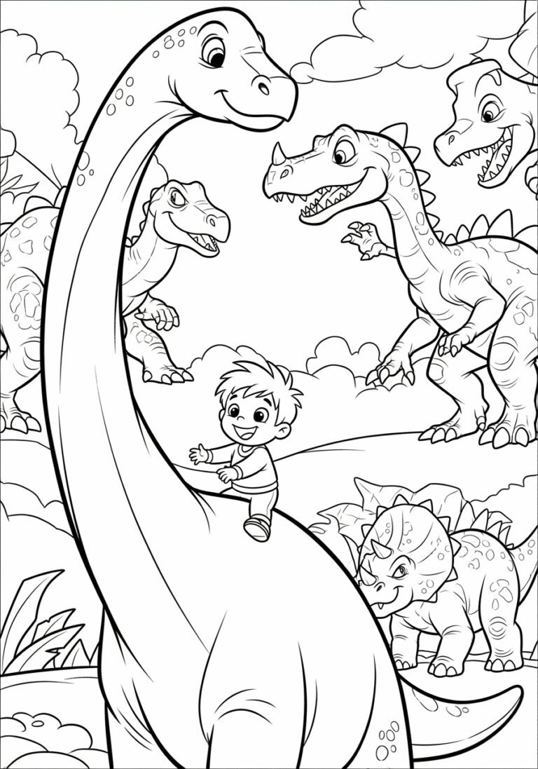 Disney Dinosaur Coloring Page to Print Out and Color