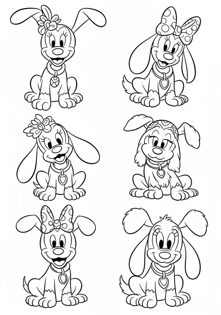 Disney Dog Coloring Page