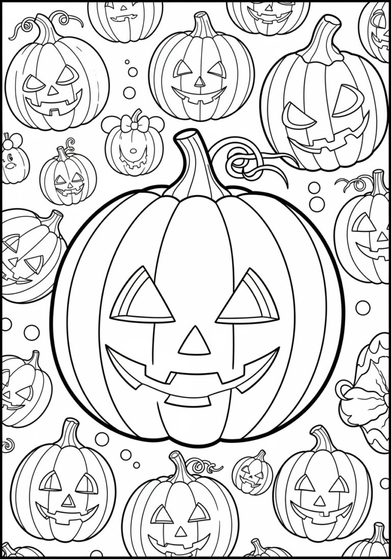 Disney Pumpkin Coloring Page