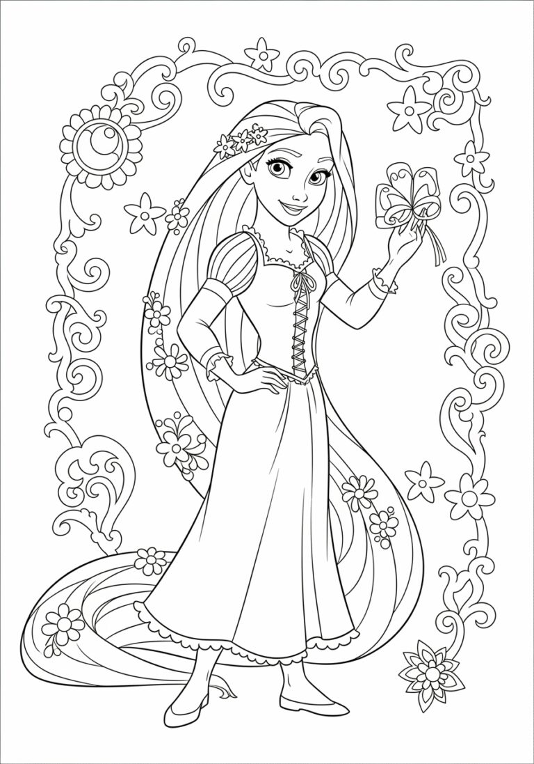 Disney Rapunzel Coloring Page