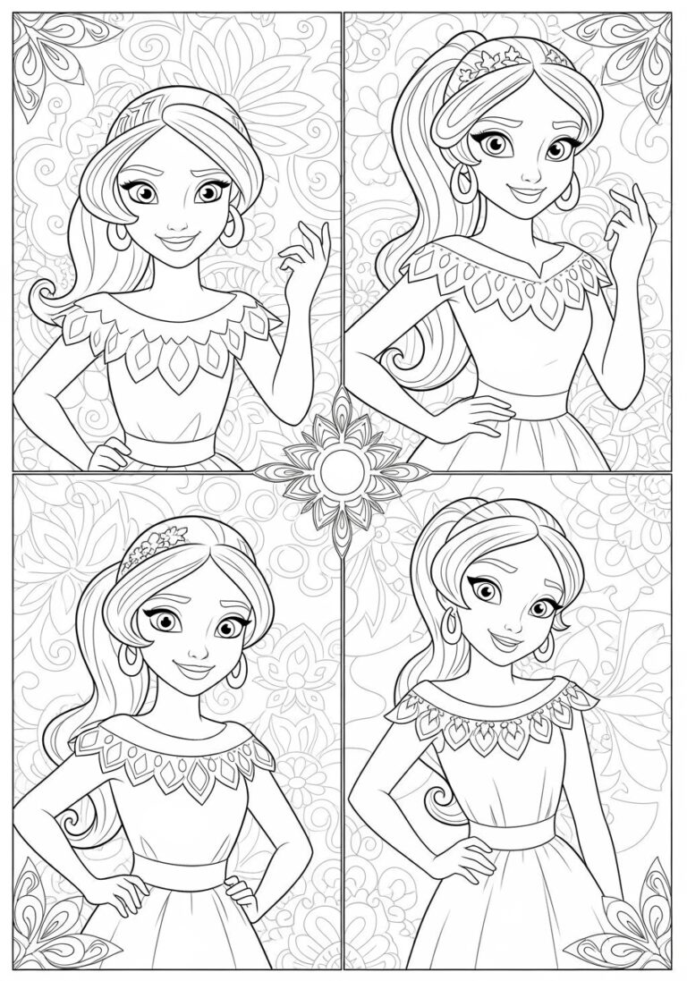 Elena of Avalor Image Printable Coloring Page