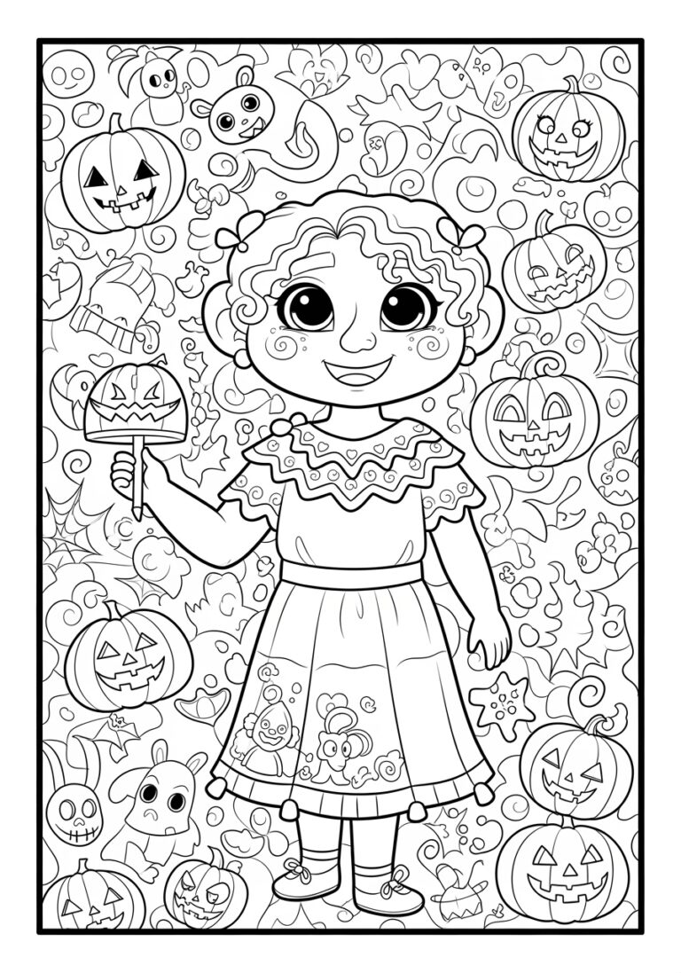 Encanto Halloween Coloring Page