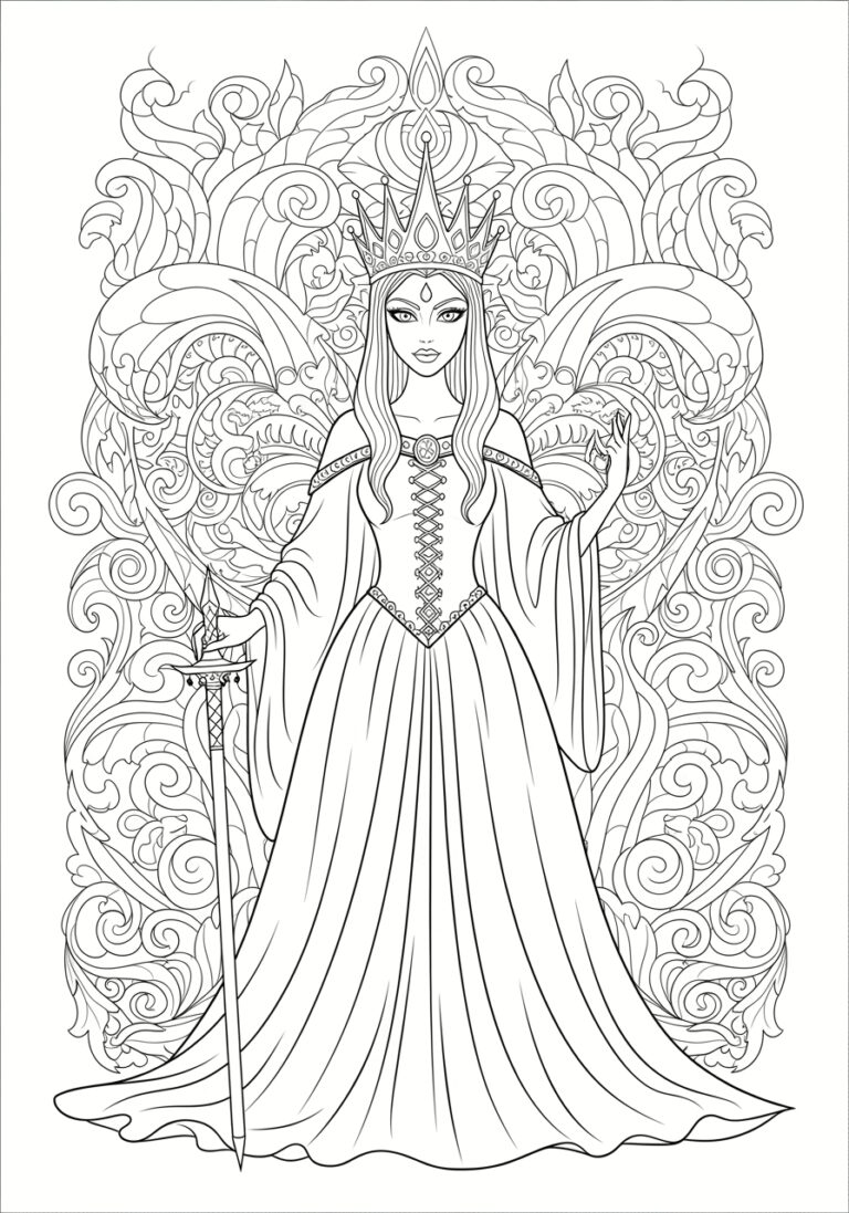 Evil Princess Coloring Page