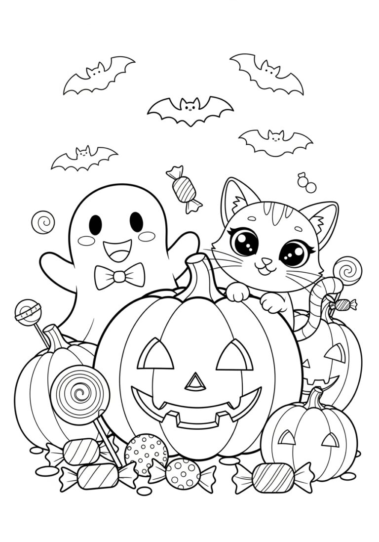 Fun Halloween Coloring Page