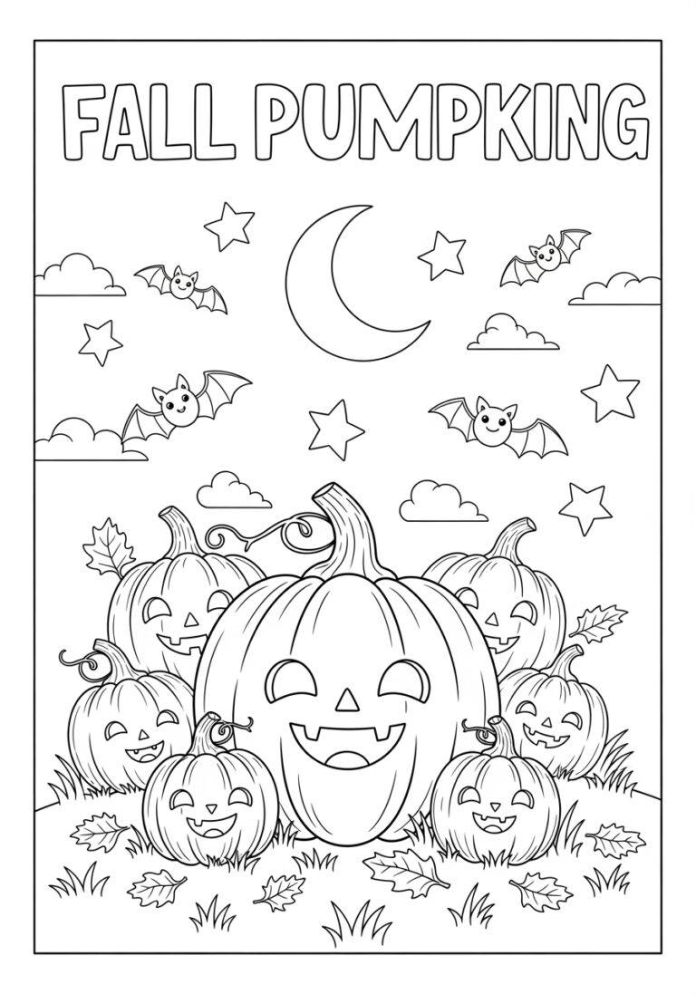 Fun Pumpkin Coloring Page