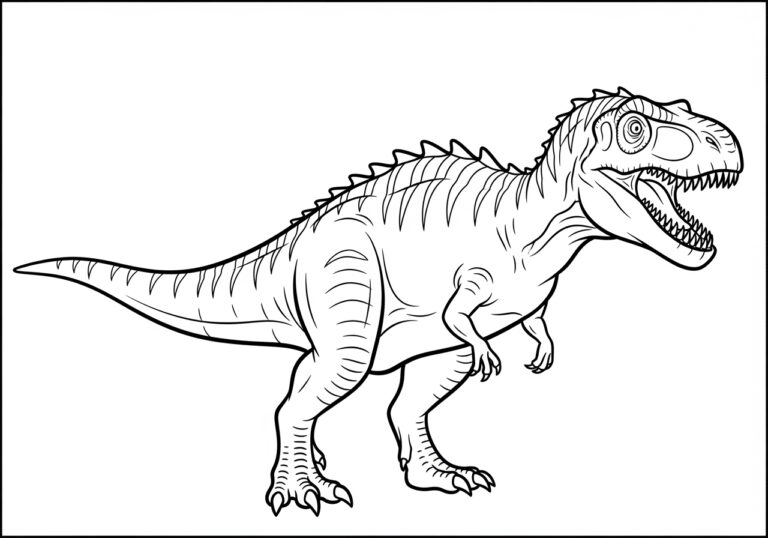 Giganotosaurus Jurassic World Dominion Coloring Page