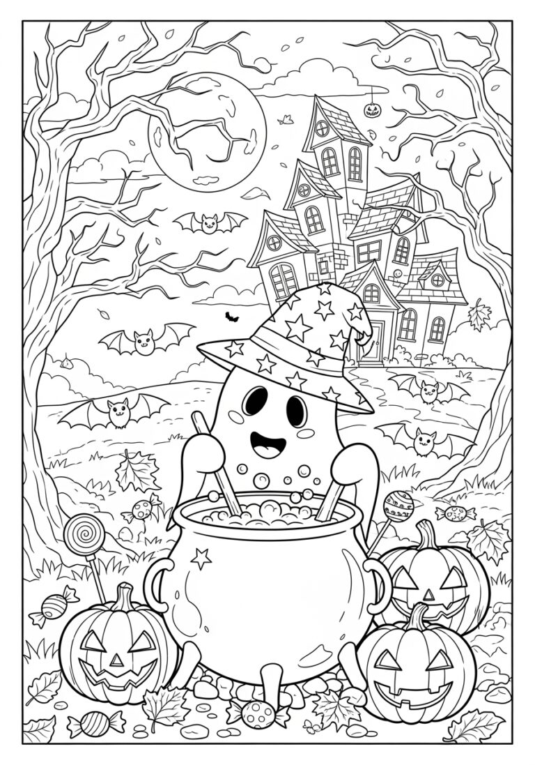 Halloween Coloring Page 2022