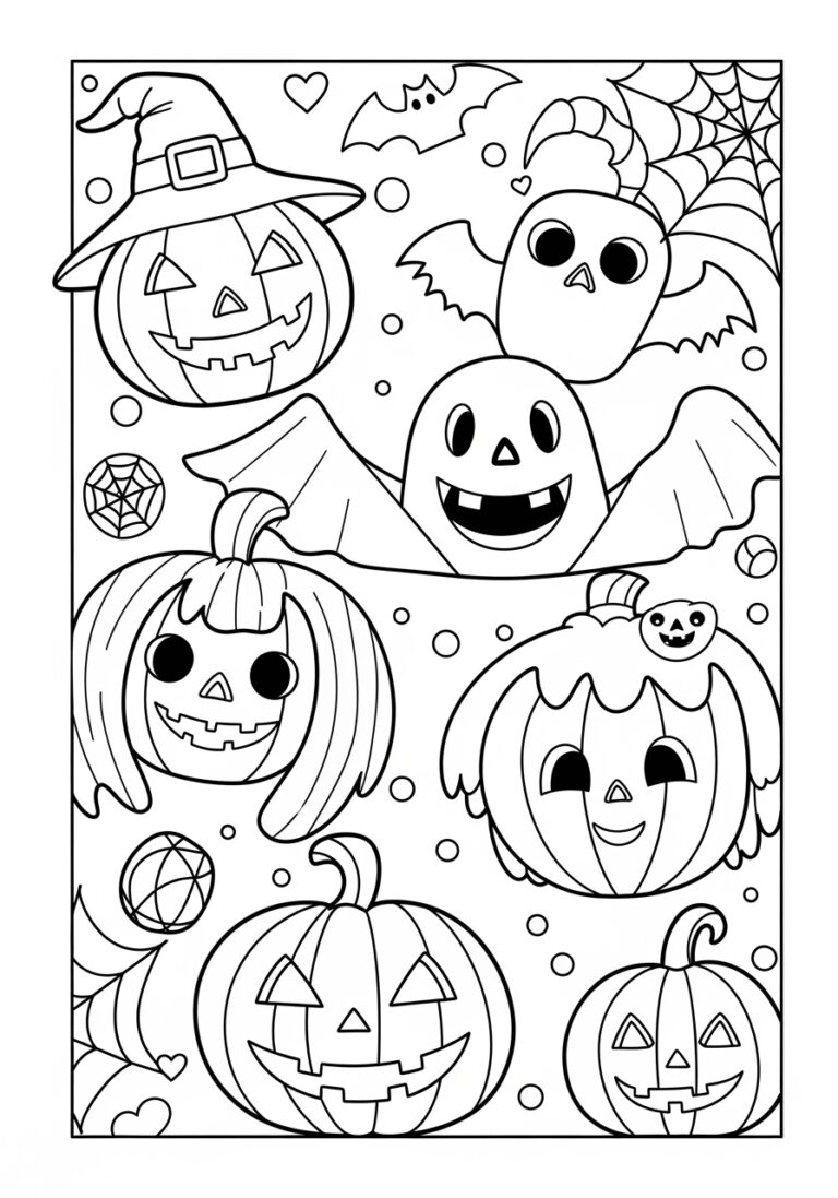 Halloween Coloring Photo to Print Out and Color