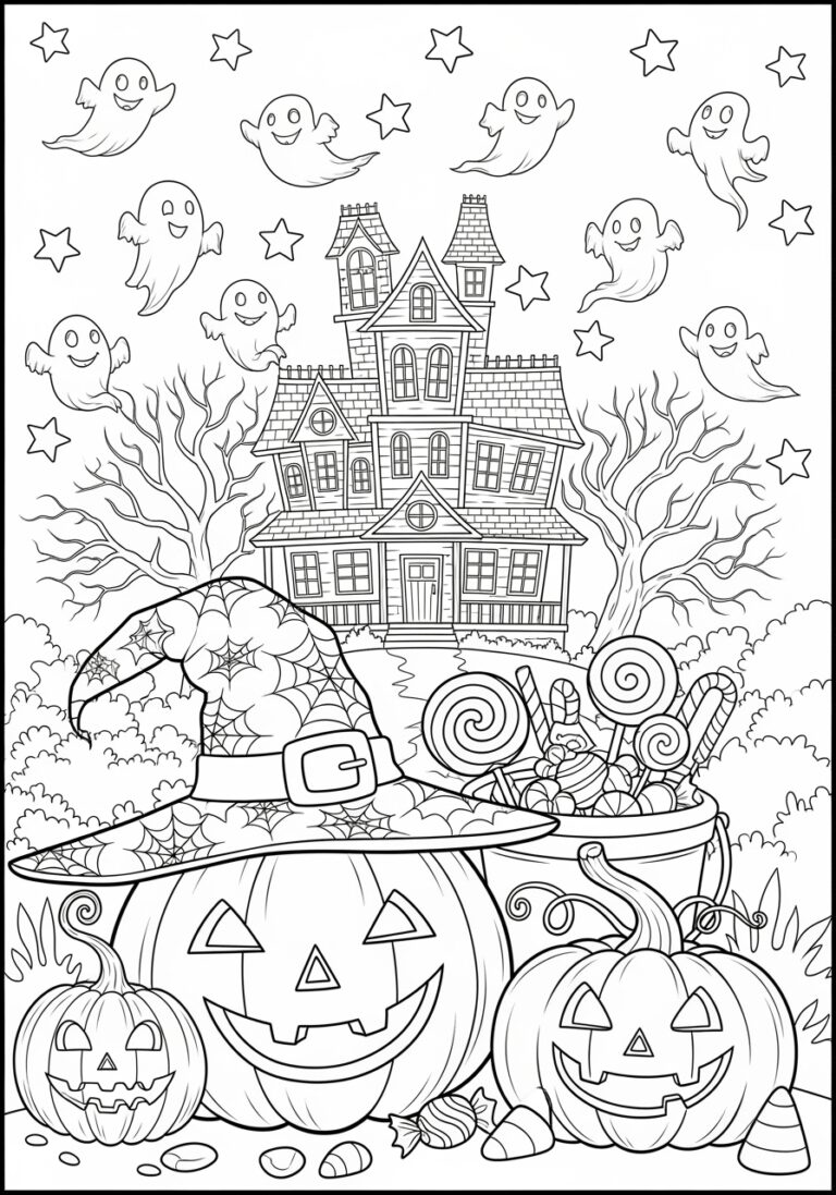 Halloween Coloring Pic to Print Out and Color