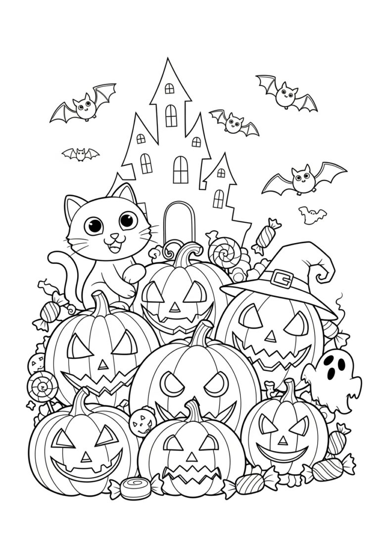 Halloween Colouring Print Out