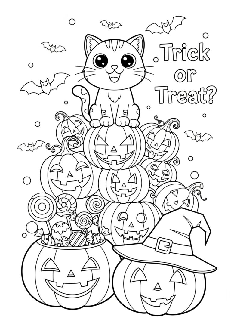 Halloween Picture to Print Out and Color