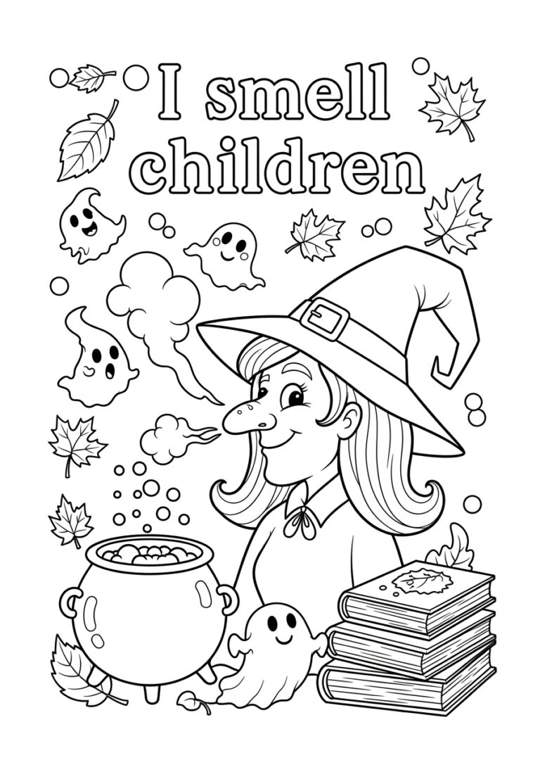 I Smell Children Quote Coloring Page