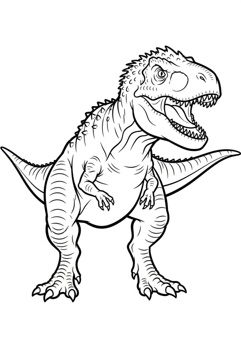 Indominus Rex Coloring Page