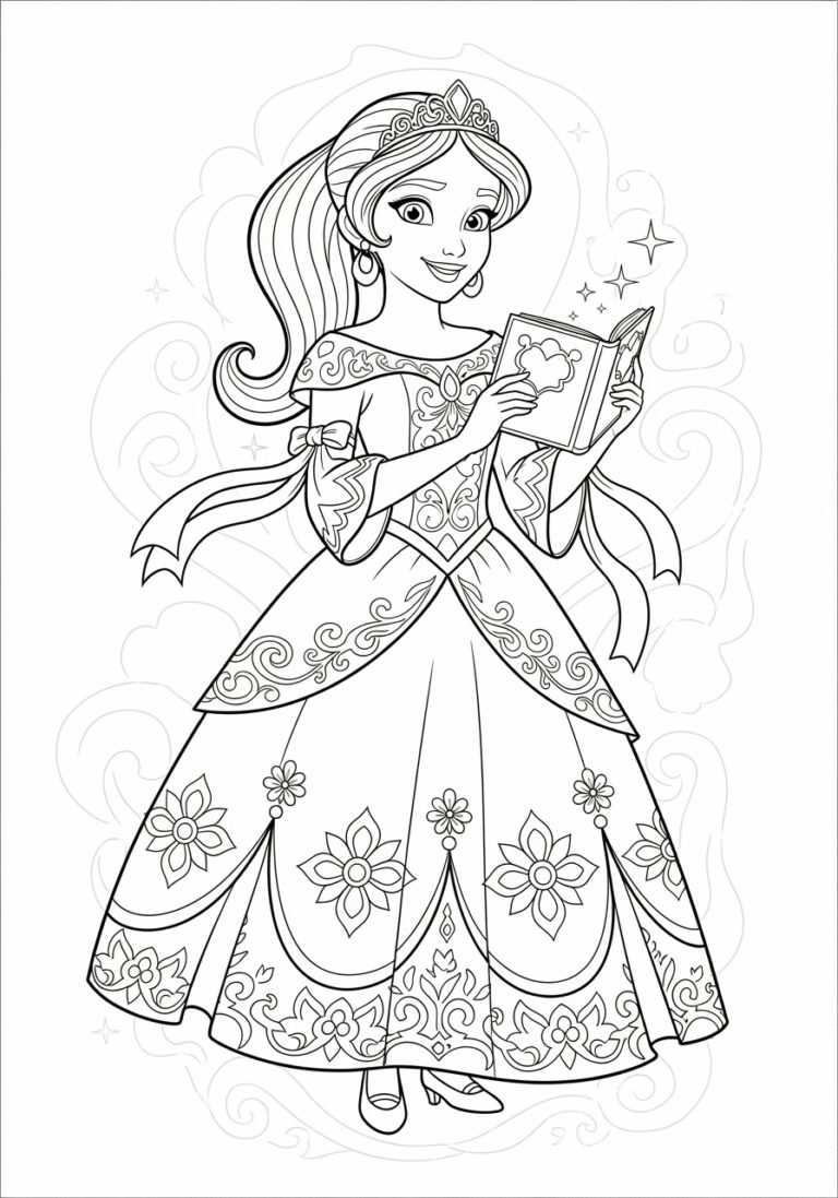 Isabel Elena of Avalor Coloring Page