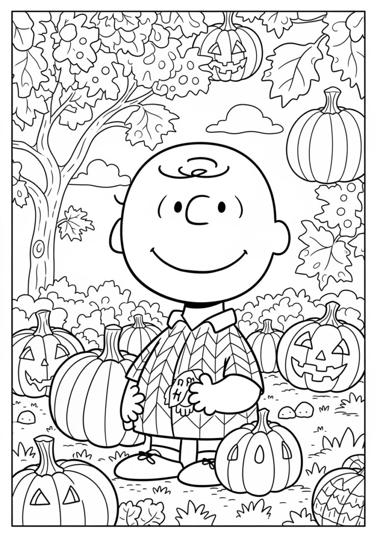 It’s the Great Pumpkin, Charlie Brown Coloring Page