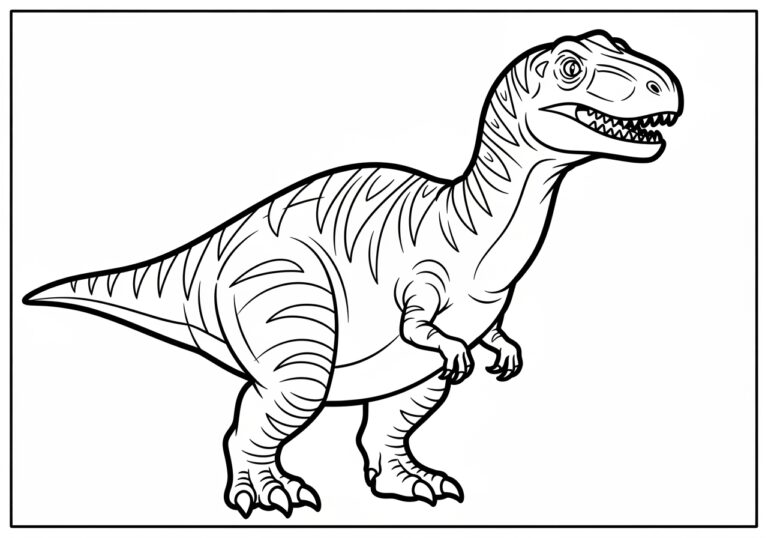 Jurassic World Allosaurus Coloring Page