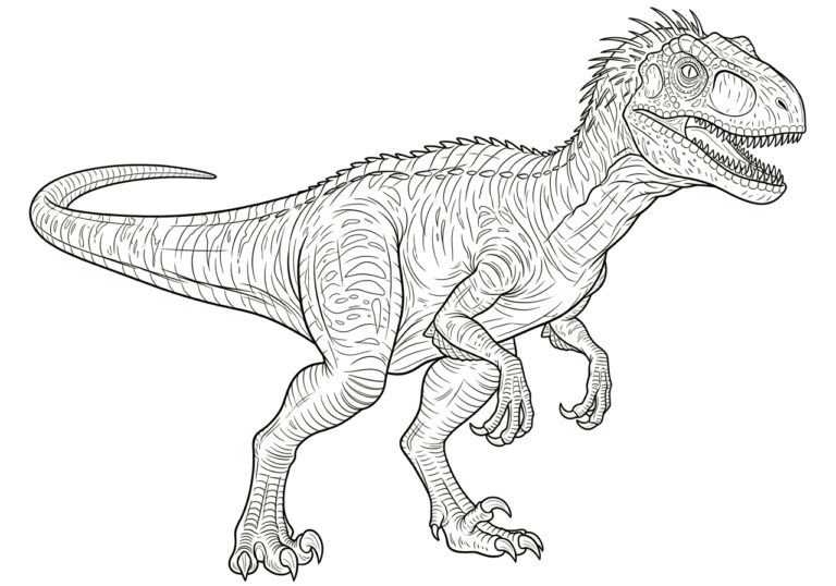 Jurassic World Fallen Kingdom Indoraptor Coloring Page