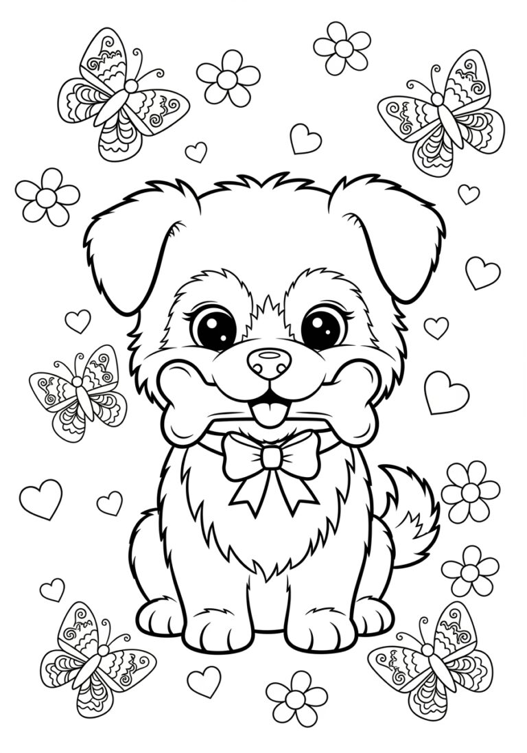 Little Dog Coloring Page