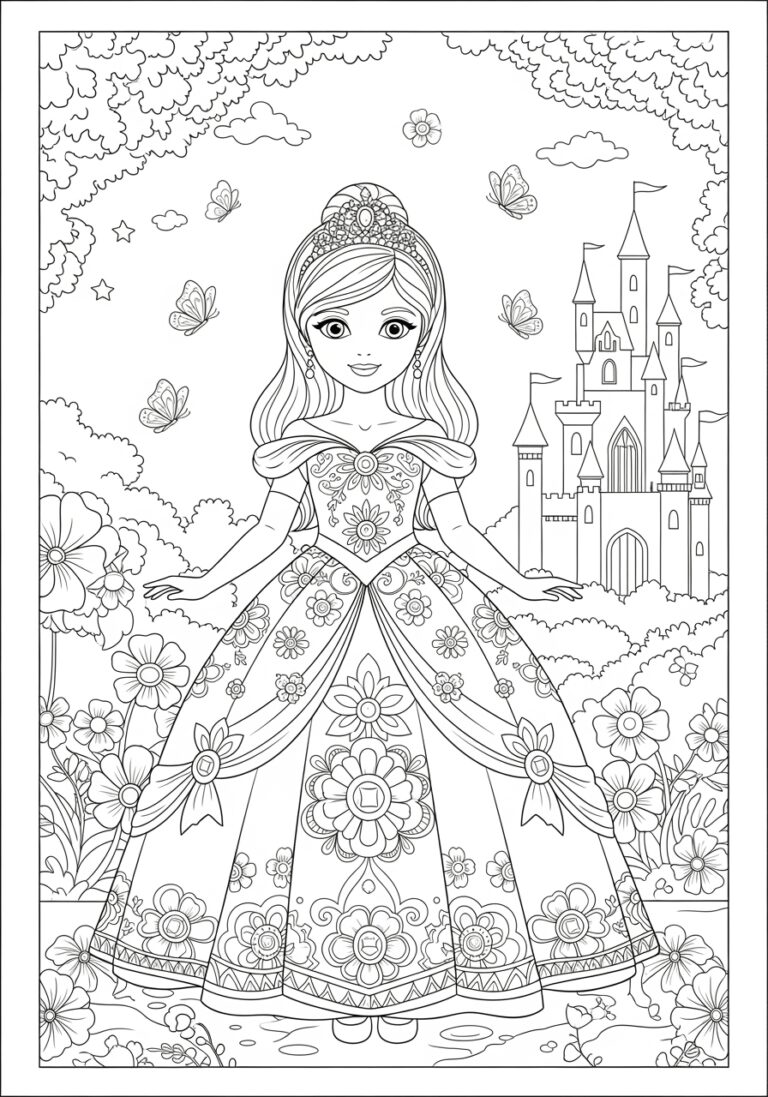 Little Princess Coloring Page