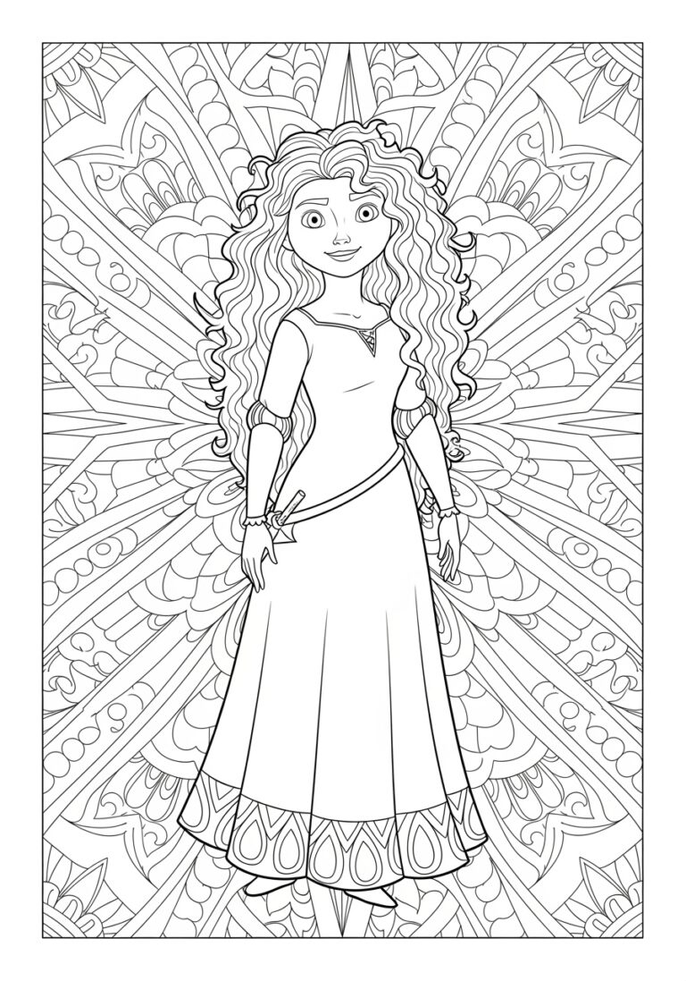 Merida Coloring Page