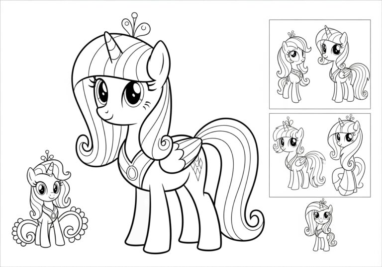My Little Pony Coloring Page Princess Cadence