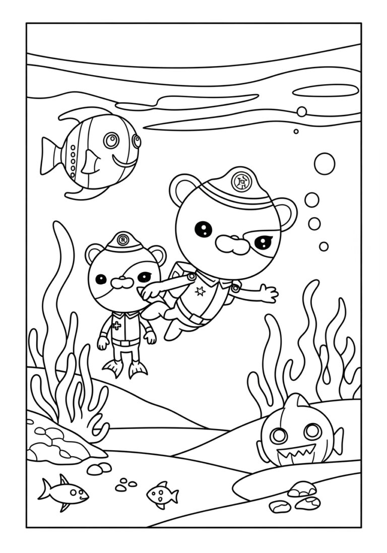 Octonaut Halloween Coloring Page