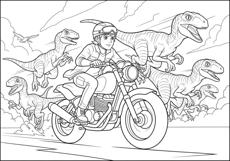 Owen Jurassic World Coloring Page