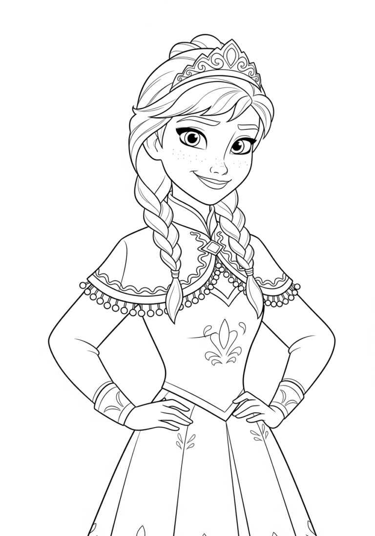 Princess Anna Coloring Page