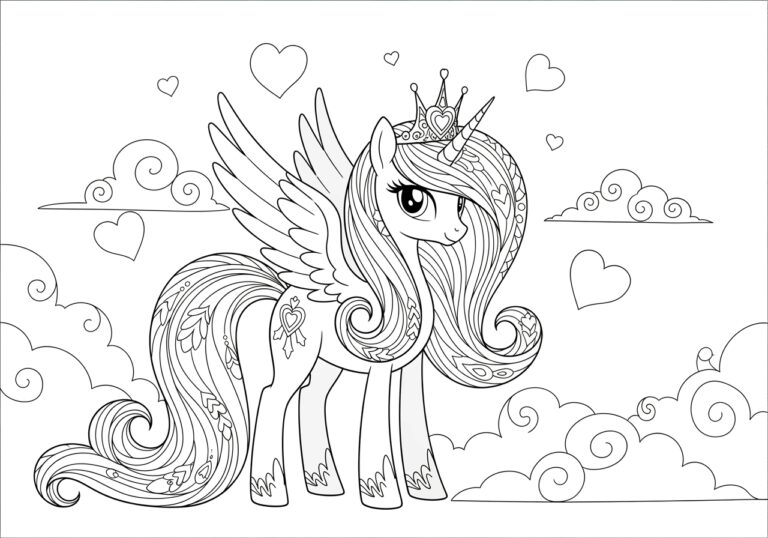 Princess Cadance Coloring Page