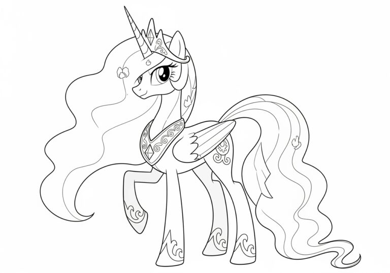 Princess Celestia Coloring Page