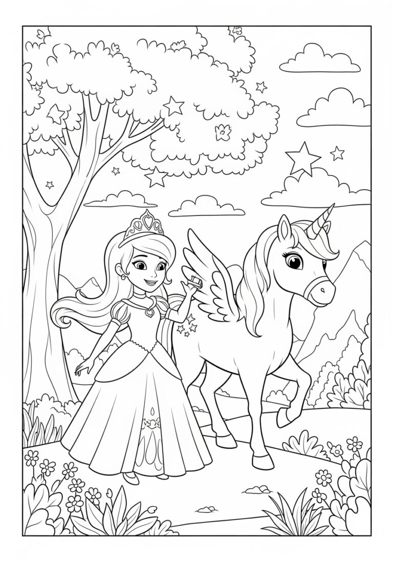 Princess Nella Coloring Page
